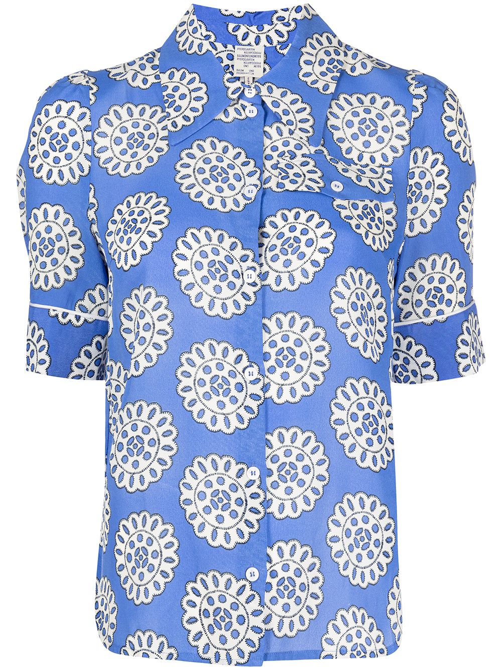 фото Baum und pferdgarten атласная рубашка mace с геометричным принтом
