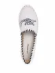 Karl Lagerfeld Espadrille de couro com patch de logo