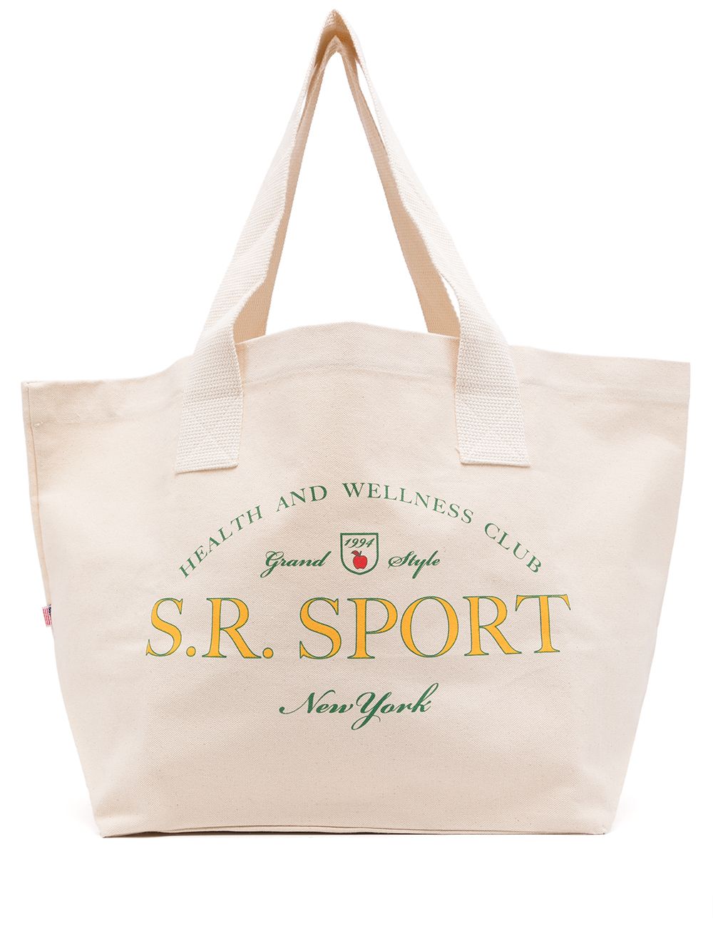 фото Sporty & rich wimbledon logo-print tote bag