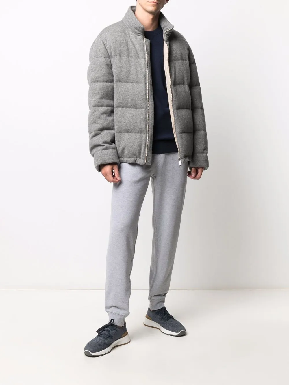 Brunello Cucinelli Trainingsbroek met trekkoord - Grijs