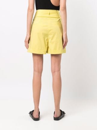 high-waist stretch-cotton shorts展示图