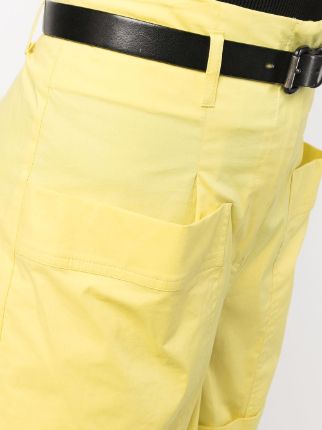 high-waist stretch-cotton shorts展示图