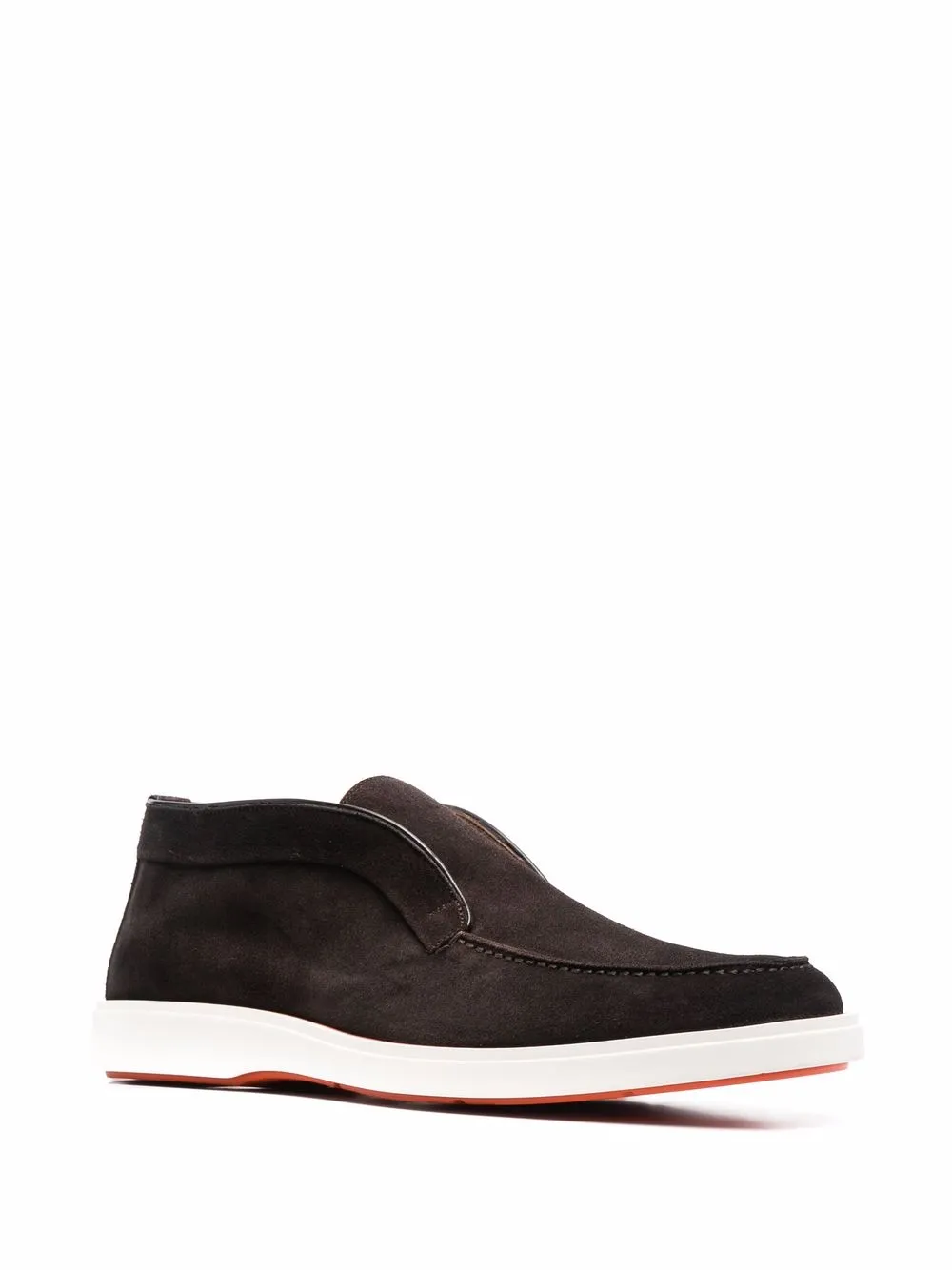 Santoni Pol Elast leren loafers - Bruin