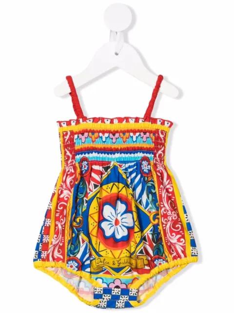 Dolce & Gabbana Kids abstract-print romper