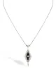 Pragnell Vintage 1891-1900 platinum Belle Époque diamond and onyx pendant necklace