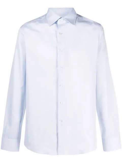 Canali two-tone longsleeved cotton shirt 