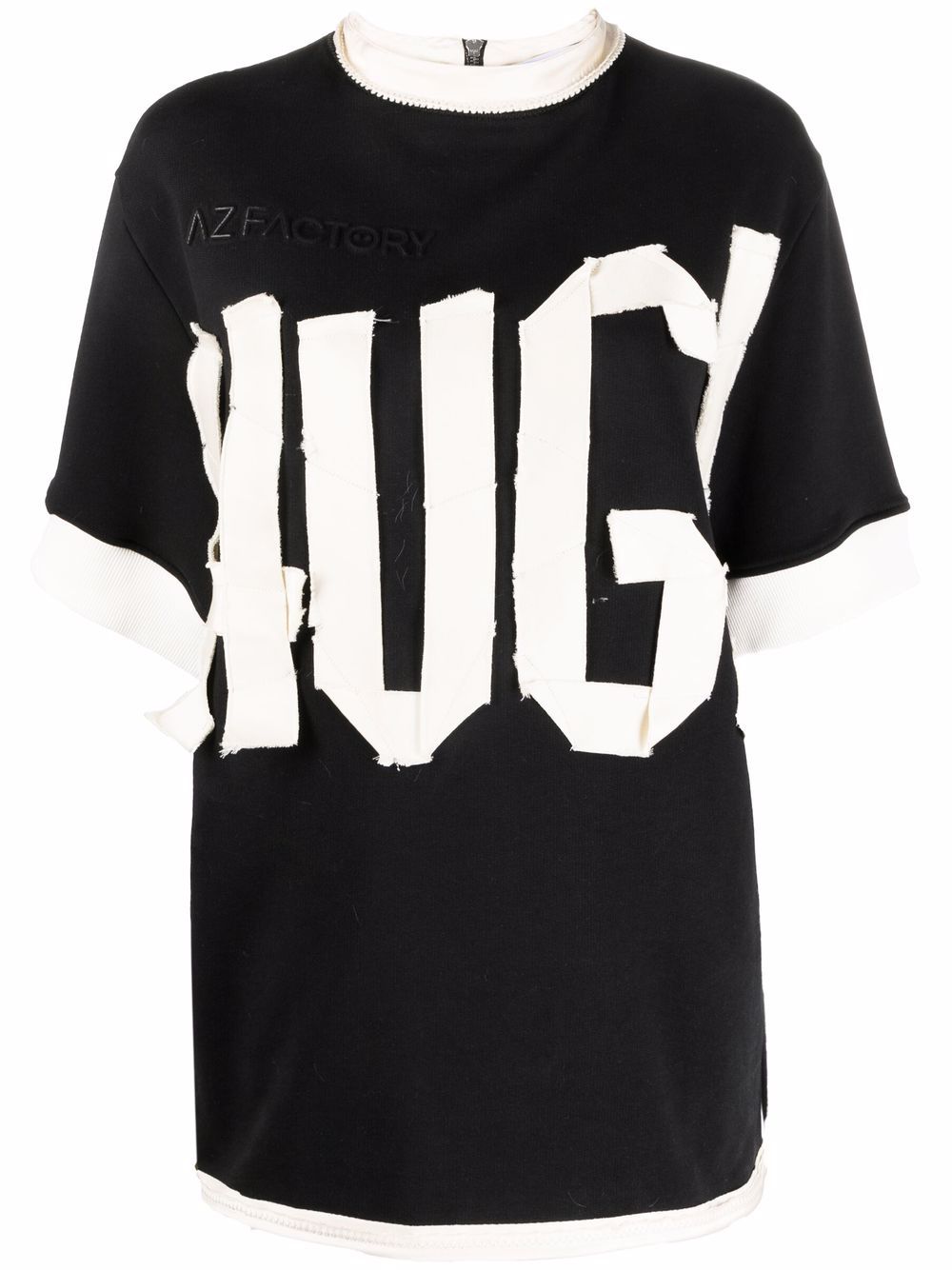 

AZ FACTORY playera estilo boxy con detalles - Negro