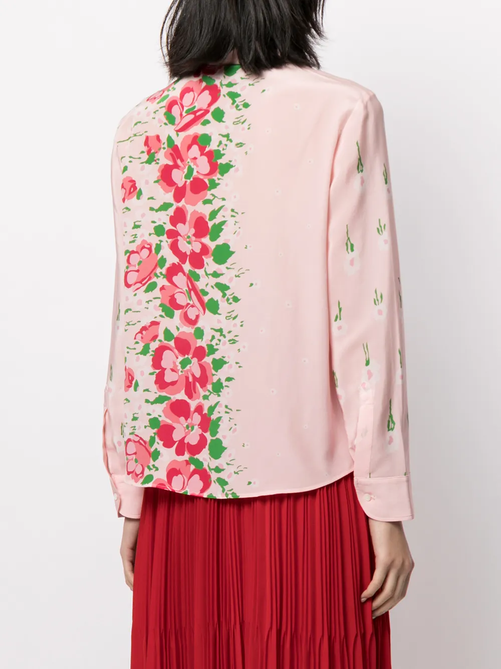 фото Red valentino рубашка с цветочным принтом