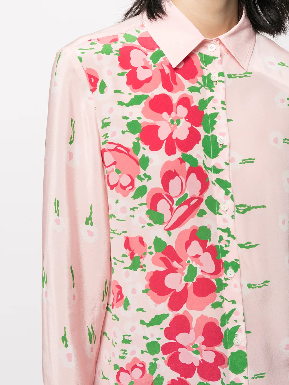 фото Red valentino рубашка с цветочным принтом