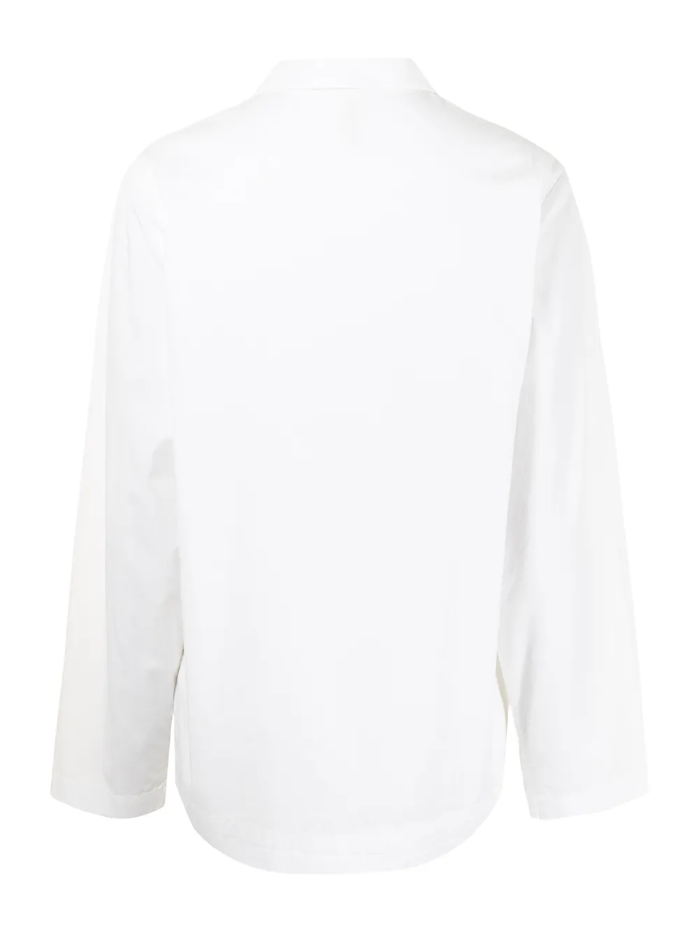TEKLA Pyjamashirt van popeline - Wit