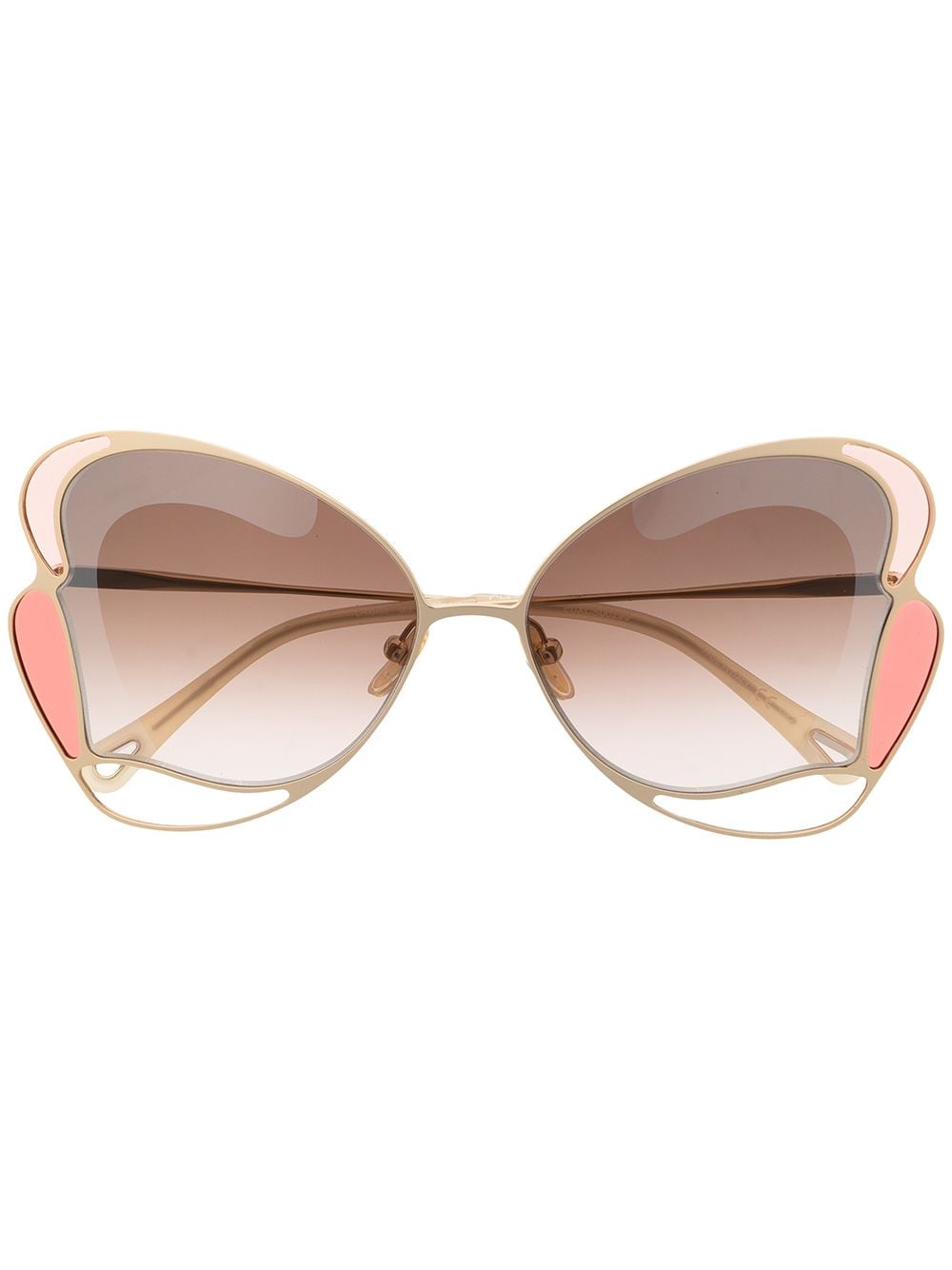 

Chloé Eyewear lentes de sol con armazón mariposa - Dorado