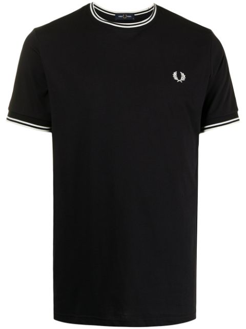 logo-embroidered cotton T-shirt