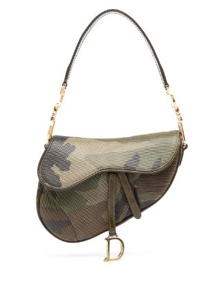 Christian Dior 2000s pre-owned Camouflage Saddle Shoulder Bag - Farfetch