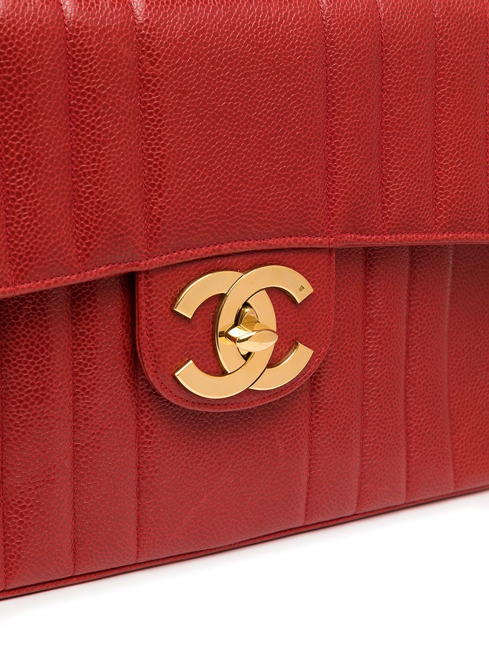 фото Chanel pre-owned сумка на плечо jumbo mademoiselle single flap 1992-го года