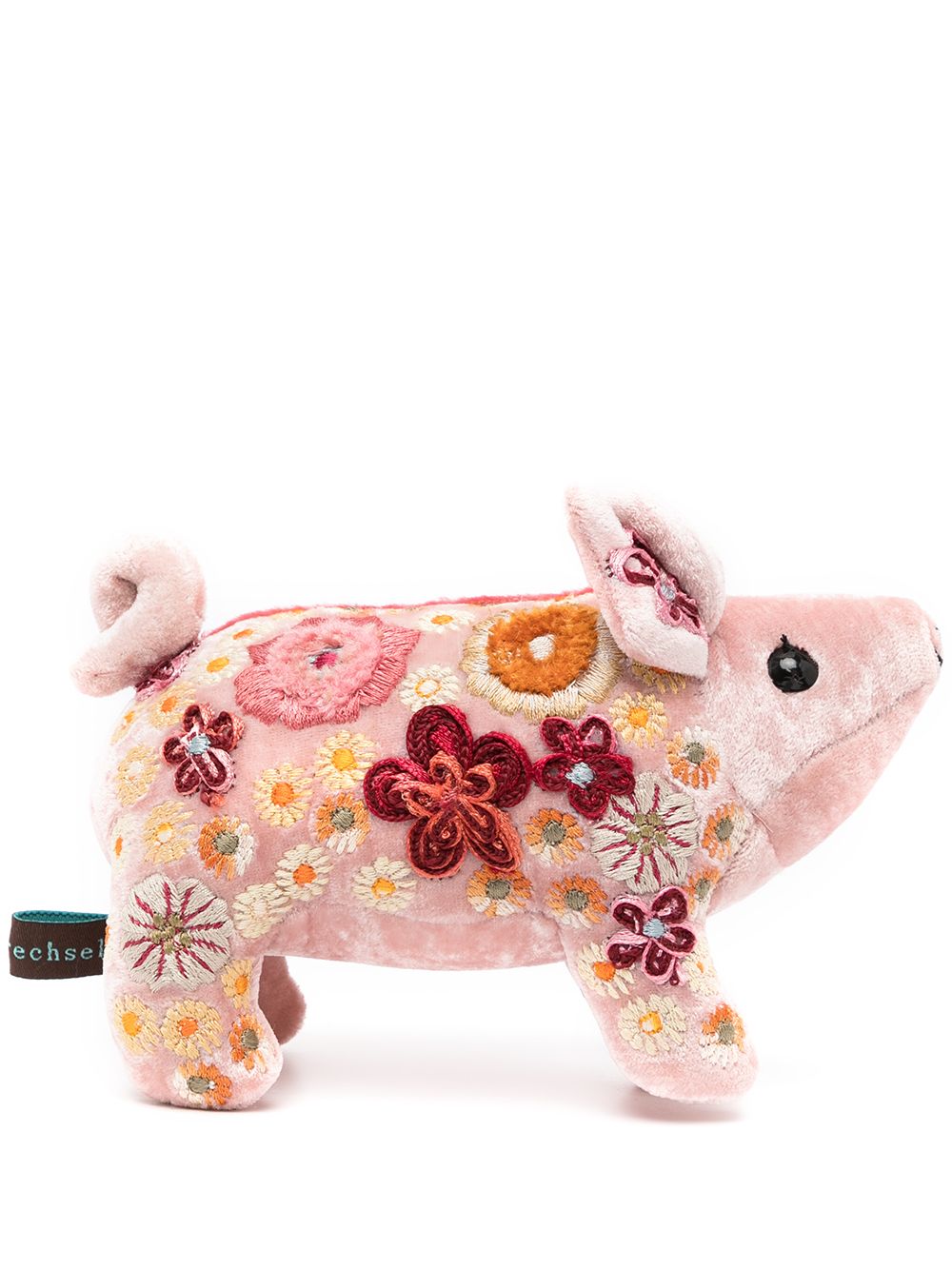 фото Anke drechsel floral-embroidered pig