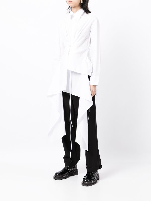 Yohji Yamamoto Layered Asymmetric Shirt - Farfetch