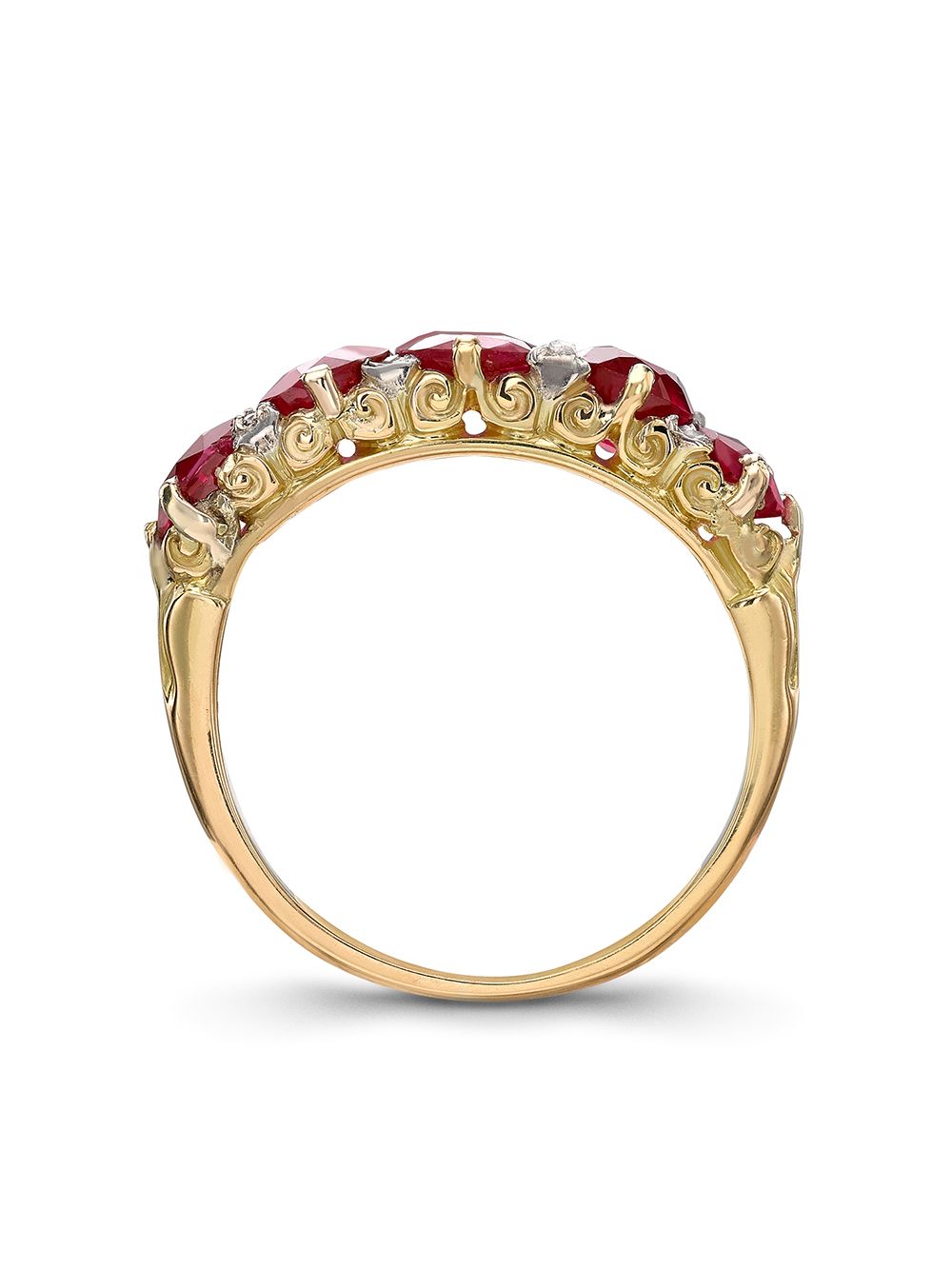 Ruby Yellow Gold Valentino Ring