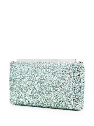 Ellipse glitter clutch bag展示图