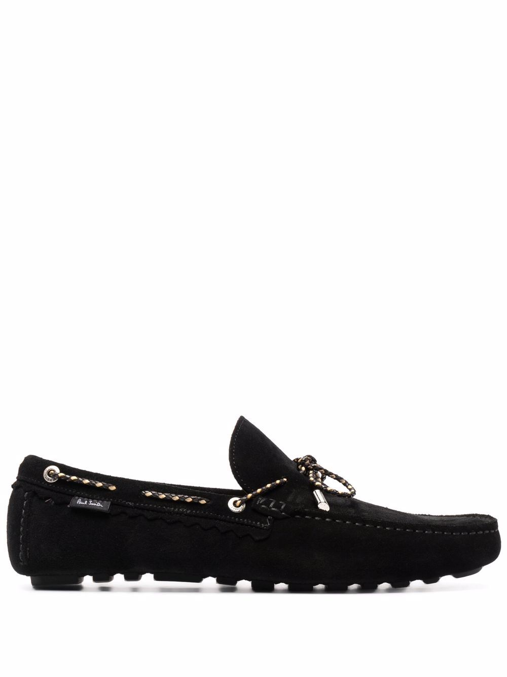 PS BY PAUL SMITH LACE-UP DETAIL SUEDE LOAFERS