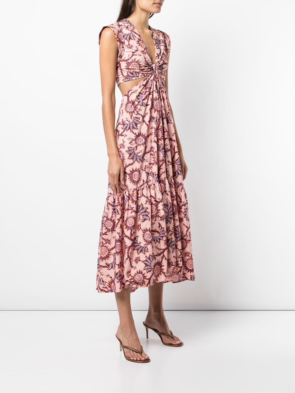 фото A.l.c. floral-print cut-out dress