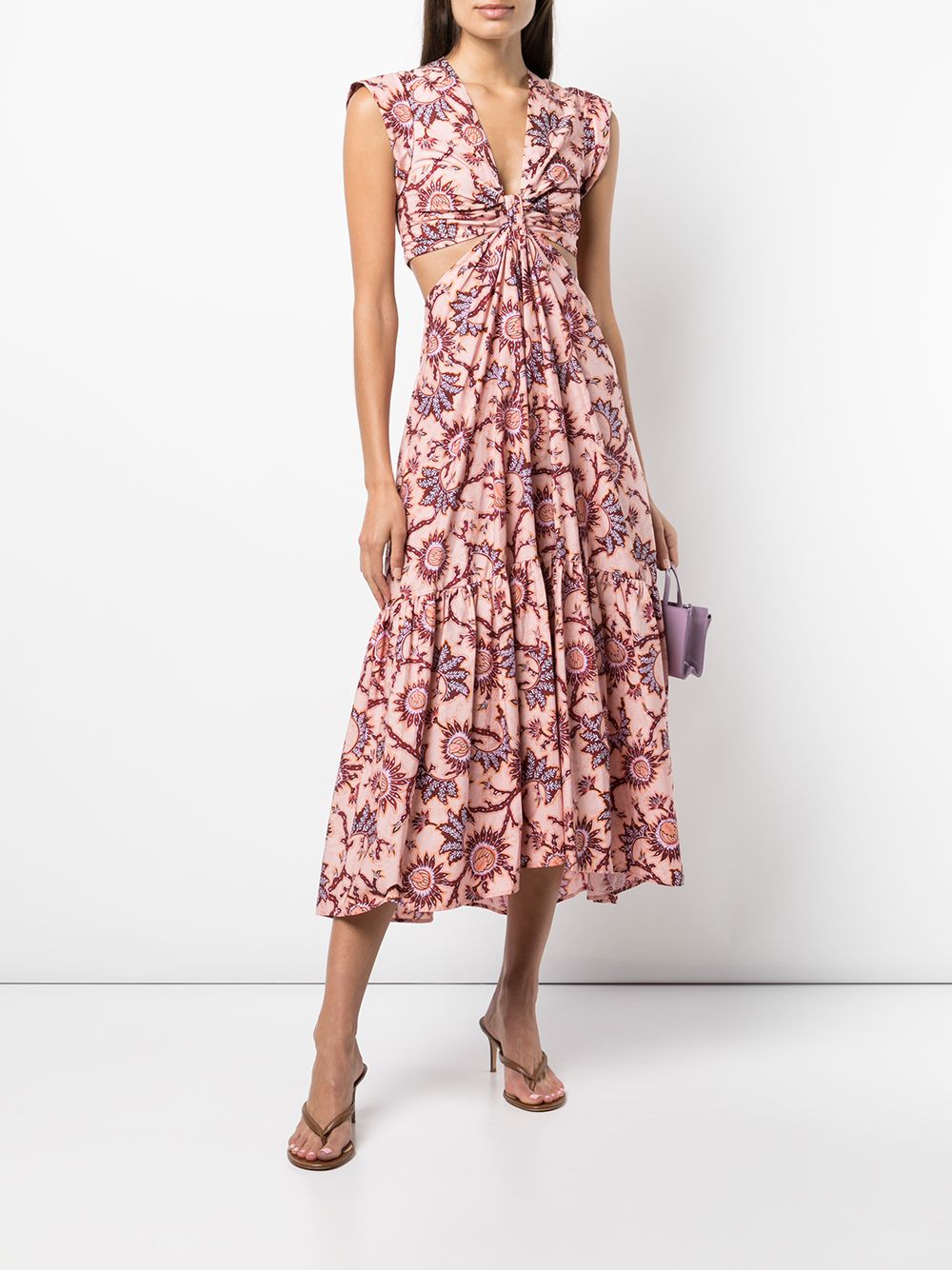 фото A.l.c. floral-print cut-out dress