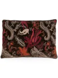 Anke Drechsel paisley-embroidered cushion - Brown