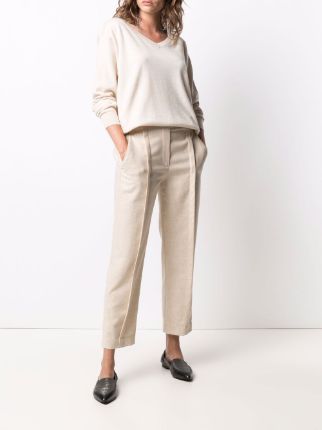 pleated cropped trousers展示图