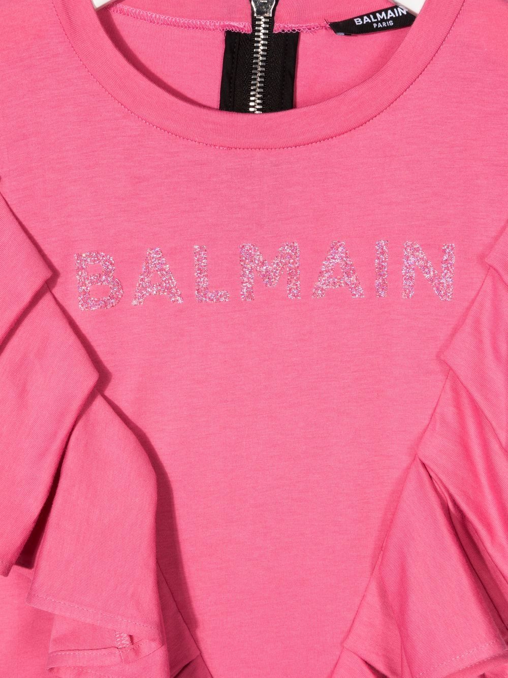 фото Balmain kids футболка с оборками и логотипом