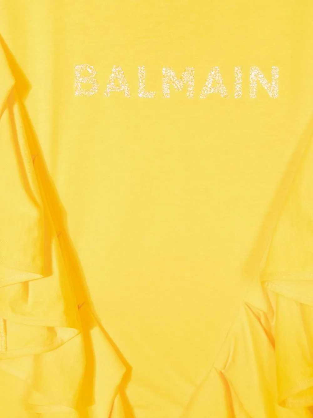 фото Balmain kids футболка с оборками и логотипом