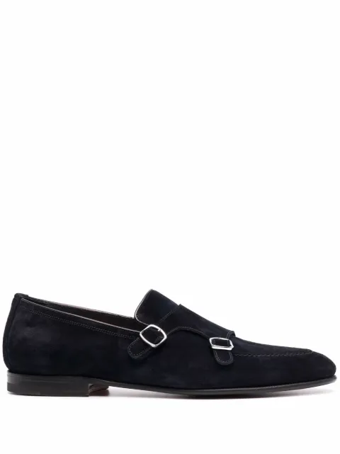 Santoni حذاء شمواه بزينة مشبك