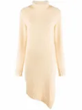 Jil Sander asymmetric-hem roll neck jumper - Yellow