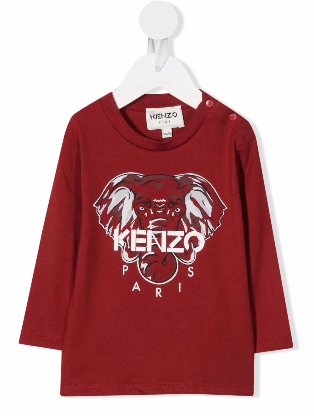 фото Kenzo kids футболка с длинными рукавами и логотипом