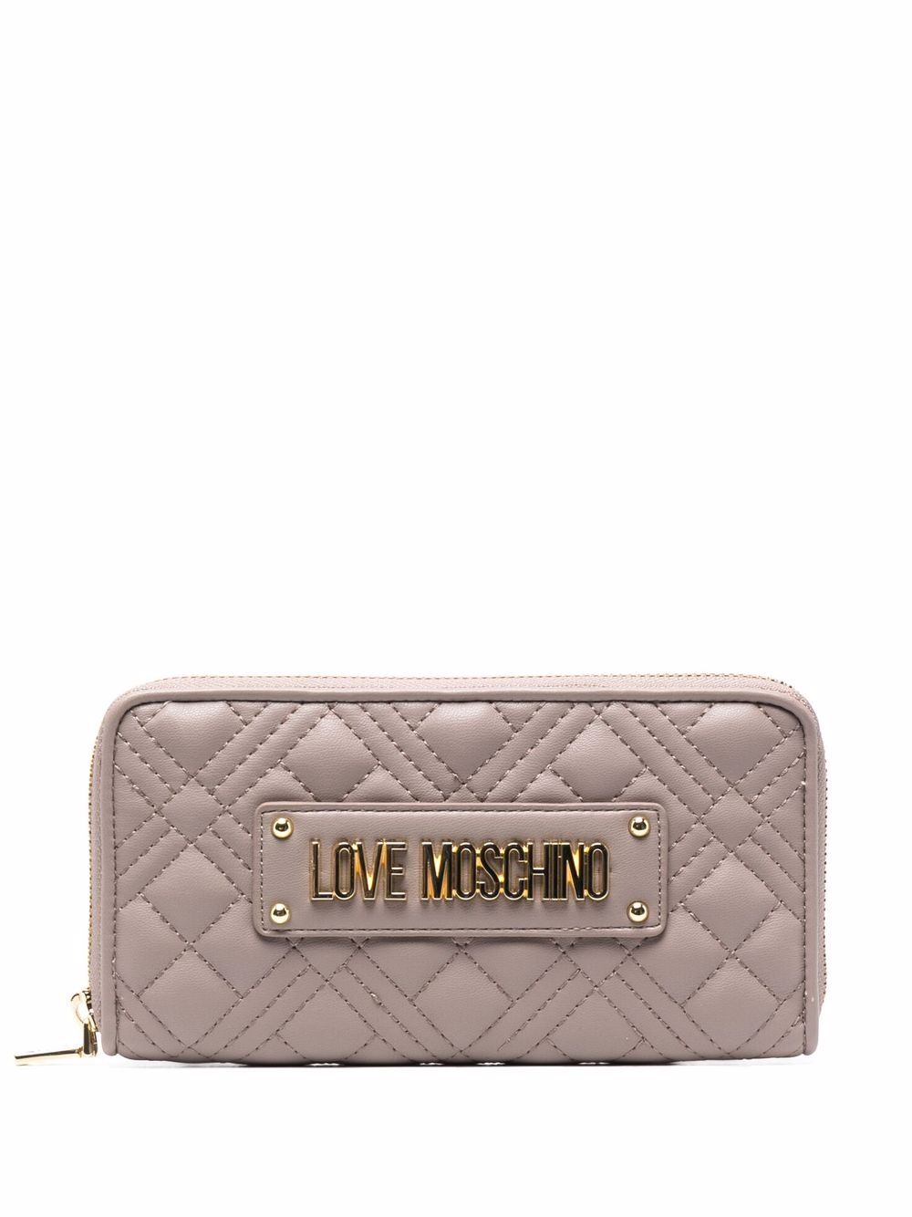 фото Love moschino стеганый кошелек с логотипом