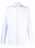 Canali button-up cotton shirt - Blue
