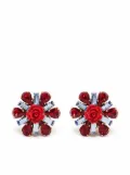Dolce & Gabbana crystal-embellished resin earrings - Blue