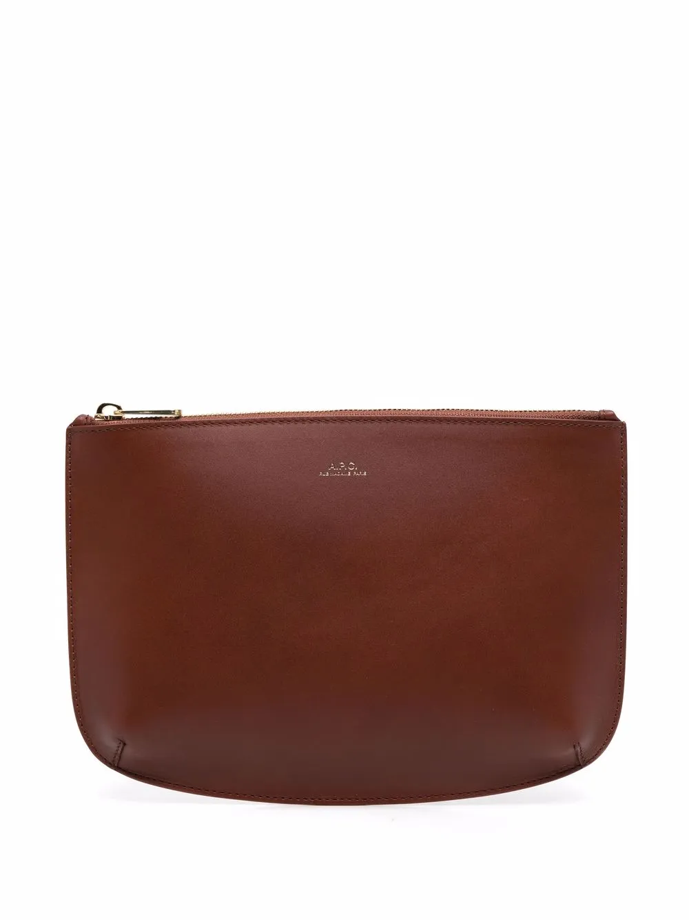 A.P.C. кошелек на молнии с логотипом