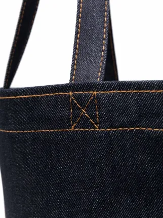 Axel logo-print denim tote bag展示图