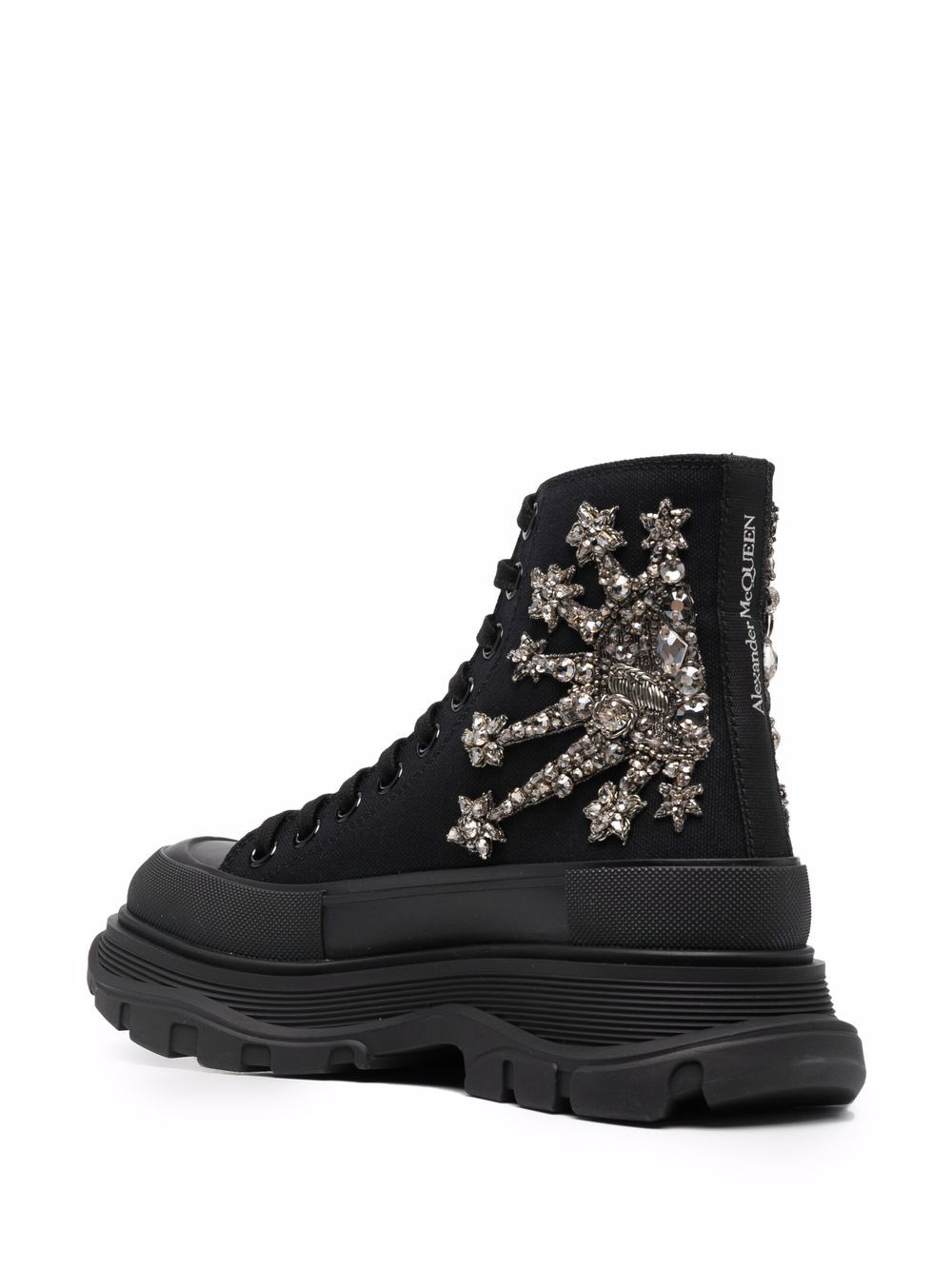 фото Alexander mcqueen декорированные ботинки tread slick montante