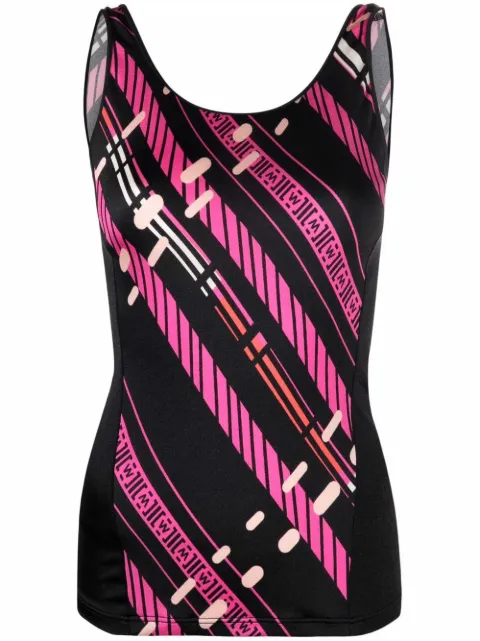 Wolford Hanna stripe-print tank top