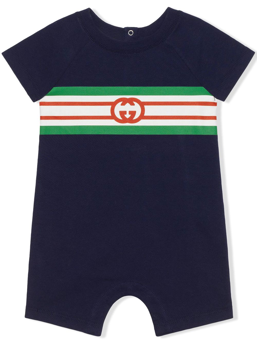 Gucci Kids monogram-print stripe-detail one-piece - Farfetch