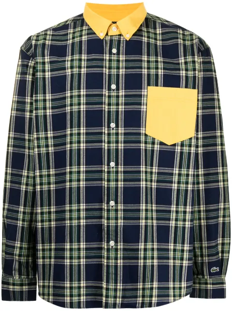 lacoste checked shirt