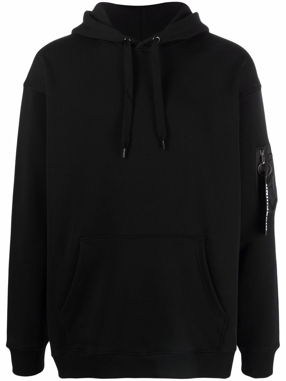 

Moschino zip pull pocket-detail hoodie - Black