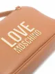 Love Moschino Bolsa granulada com placa de logo