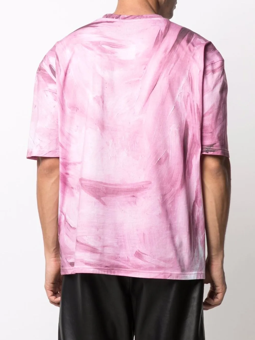 фото Moschino футболка с эффектом разбрызганной краски