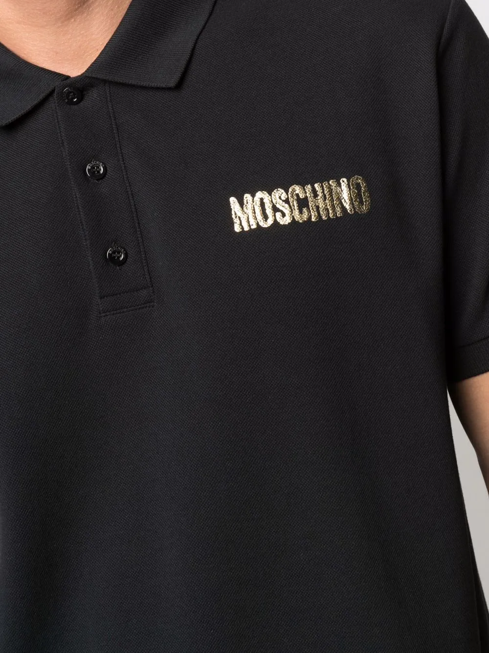 фото Moschino рубашка поло с логотипом