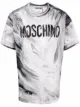 Image 1 of Moschino paint-effect short-sleeve T-shirt