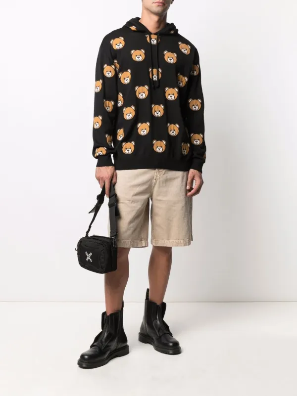 h&m x moschino moletom com capuz