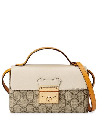 Gucci Padlock Mini Bag In Beige