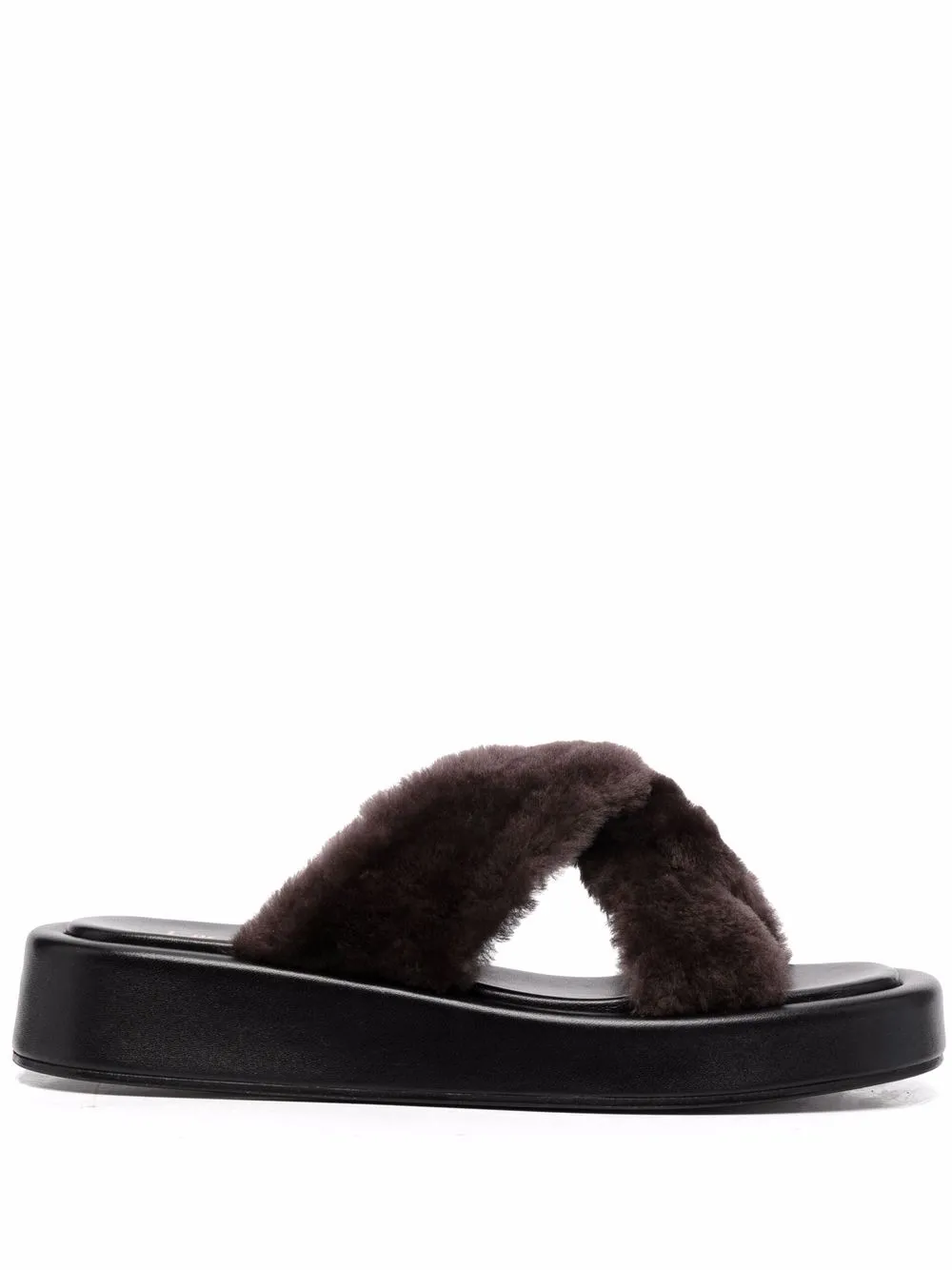 

Elleme Tresse shearling sandals - Brown