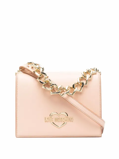 Love Moschino Bolsa transversal com placa de coração